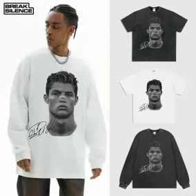 BREAK SILENCE Cristiano Ronaldo Portrait T-Shirt/Sweater [White & Black Options]