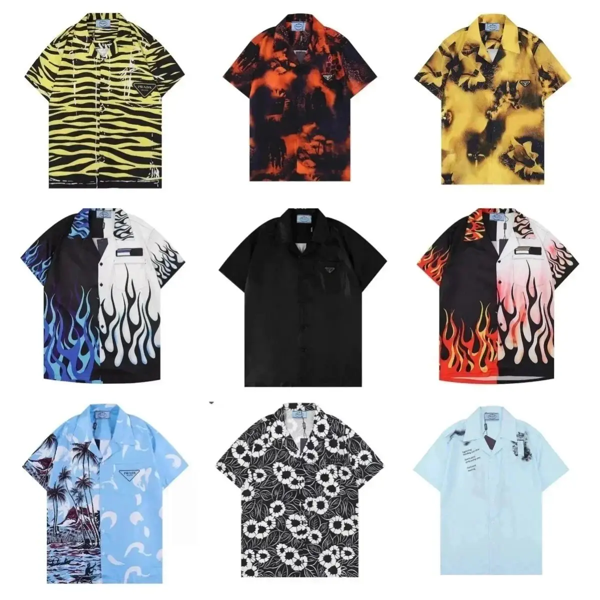 Prada Colorful Short Sleeve T-Shirt