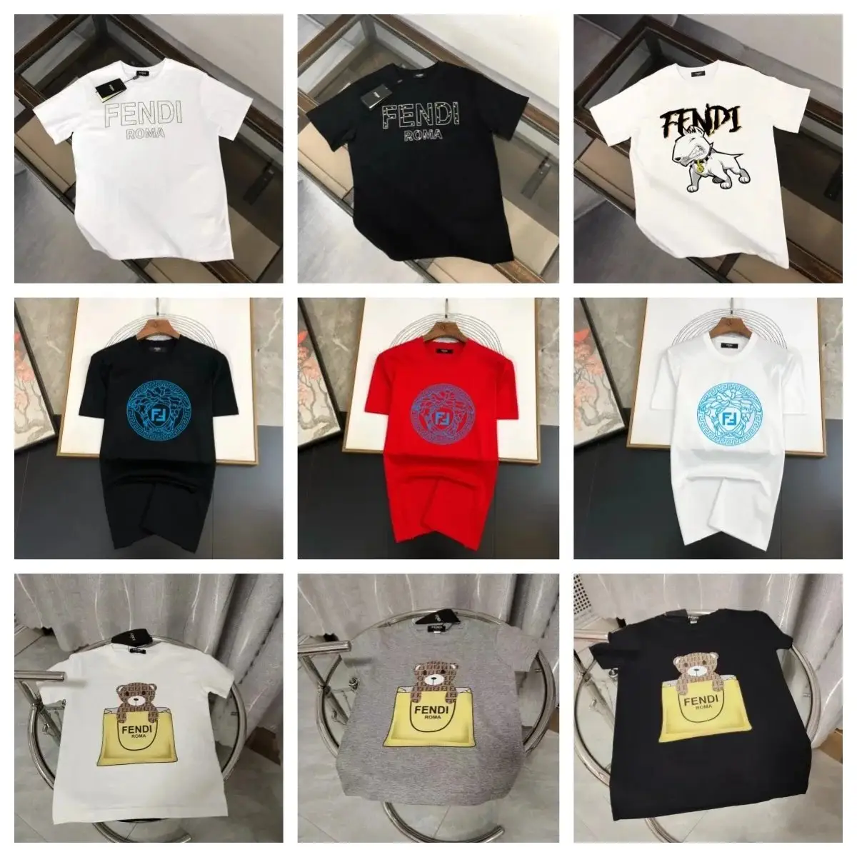 FENDI T-SHIRT (39 STYLE TOP)