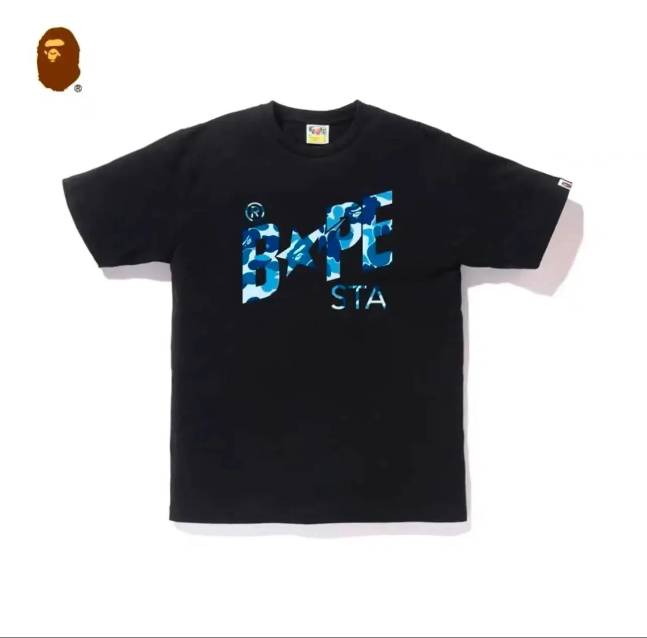A Bathing Ape BAPE STA Camo T-Shirt - Black