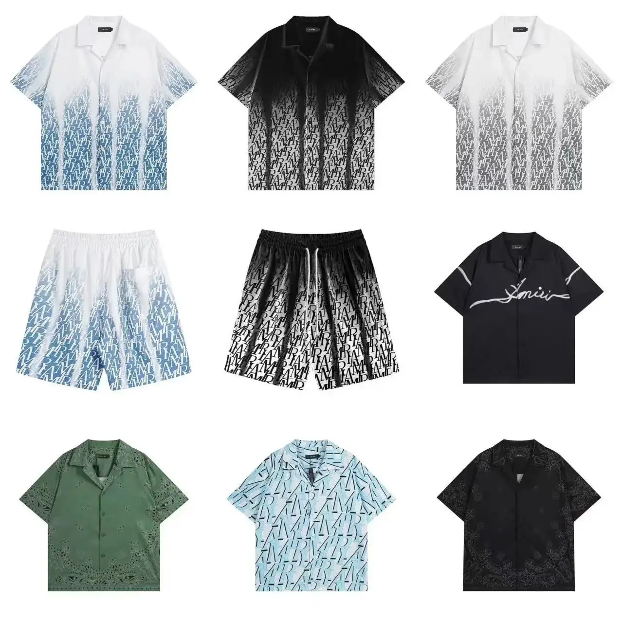 AMIRI Shorts and T-Shirt Set (40 Styles)