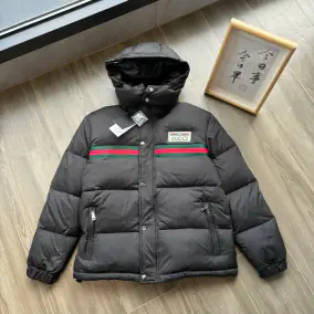Gucci Puffer Jacket with Web Stripe [5 styles]