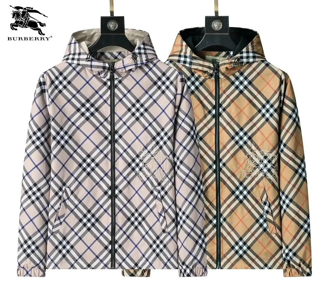 Burberry Check Print Hooded Windbreaker [Multiple Styles]