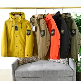 Stone Island Compass Patch Hooded Jacket