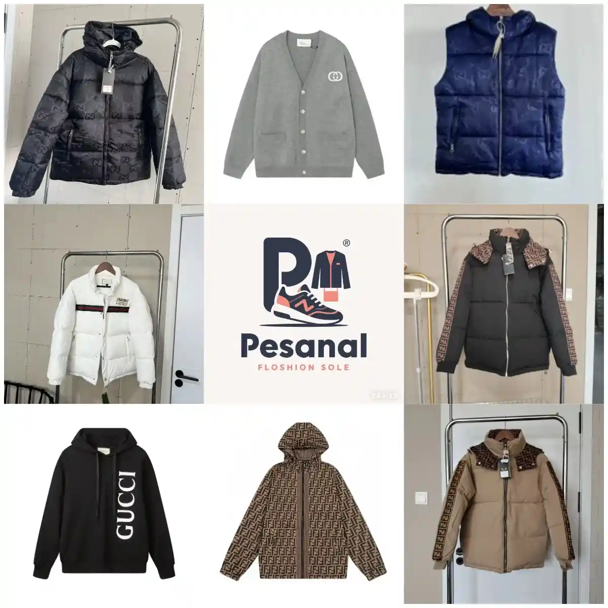 Fendi FF Down Jacket and Vest Hoodie Jacket