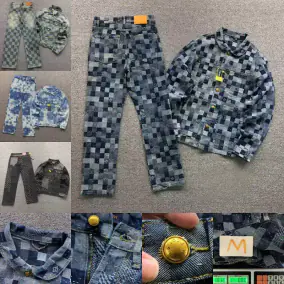 Louis Vuitton Denim Jacket and Pants Set