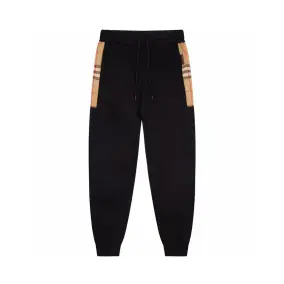 Burberry Check Panel Joggers