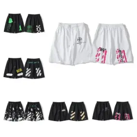 Off-White Diagonal Stripes Shorts