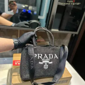 Prada Striped Handbag