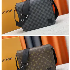 Louis Vuitton Canvas Messenger Bag, Two Styles