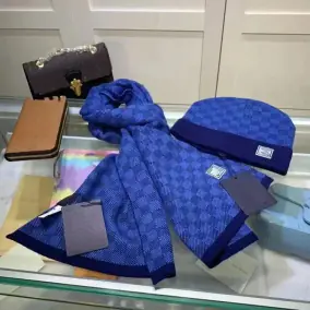Louis Vuitton Scarf and Beanie Set [22 Styles]