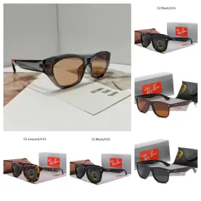 Ray-Ban Wayfarer Sunglasses [C2 Black/G15