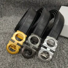 Salvatore Ferragamo Gancini Buckle Leather Belt [40 styles]