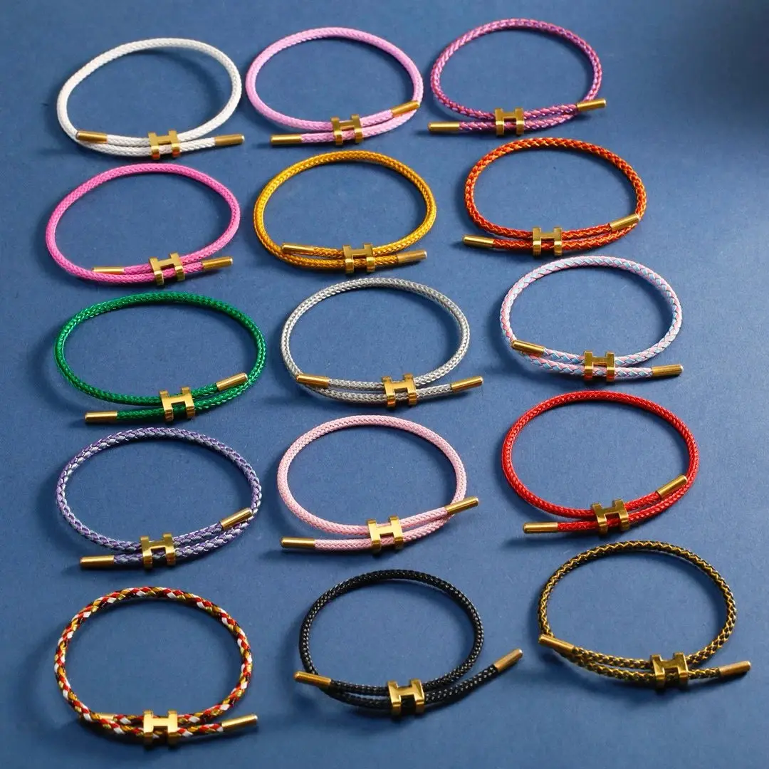 Hermes H Charm Bracelet