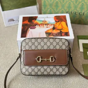 Gucci GG-Pattern Horsebit Shoulder Bag [38 Styles]