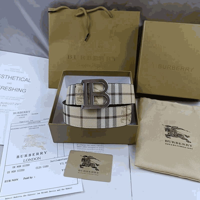 Burberry House Check Belt