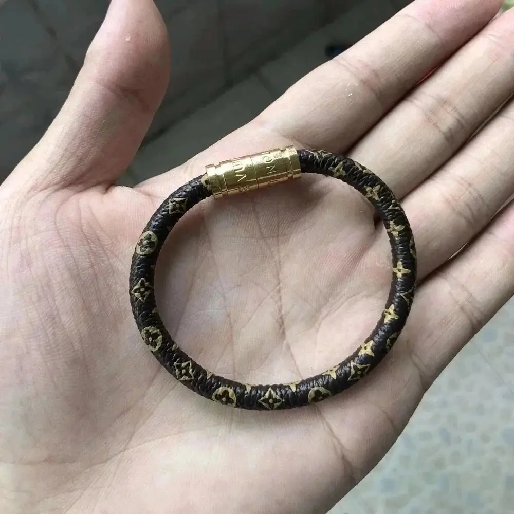 Leather Magnetic Snap Bracelet, 5 Styles