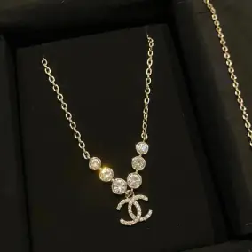 Chanel Crystal Pendant Necklace