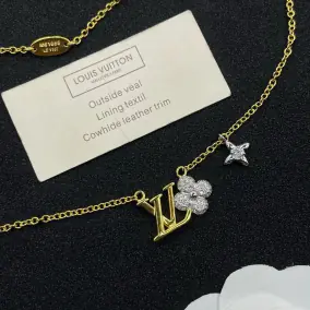 Louis Vuitton Flower & Star Charm Necklace