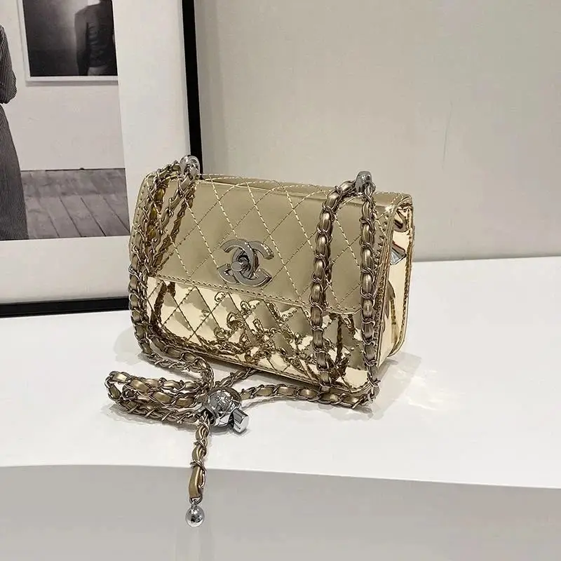 Chanel Quilted Chain Crossbody Bag