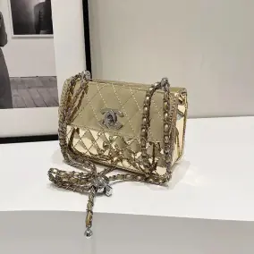 Chanel Quilted Chain Crossbody Bag