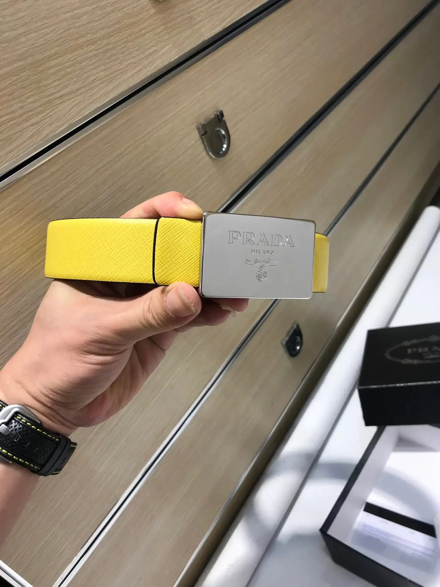 Prada Leather Belt