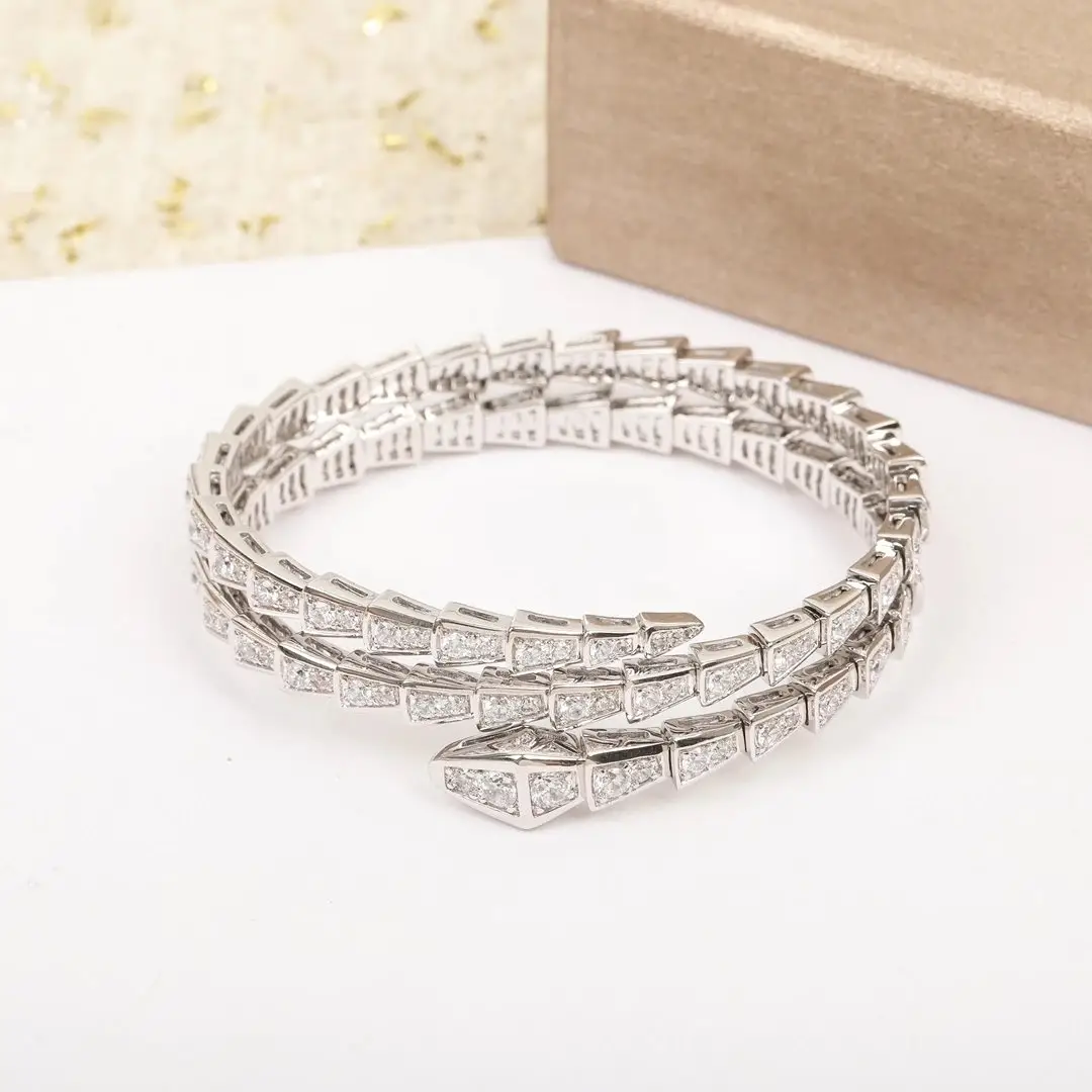 Gold-tone snake motif bracelet set photo 10