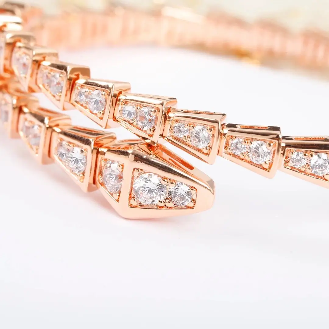 Gold-tone snake motif bracelet set photo 4