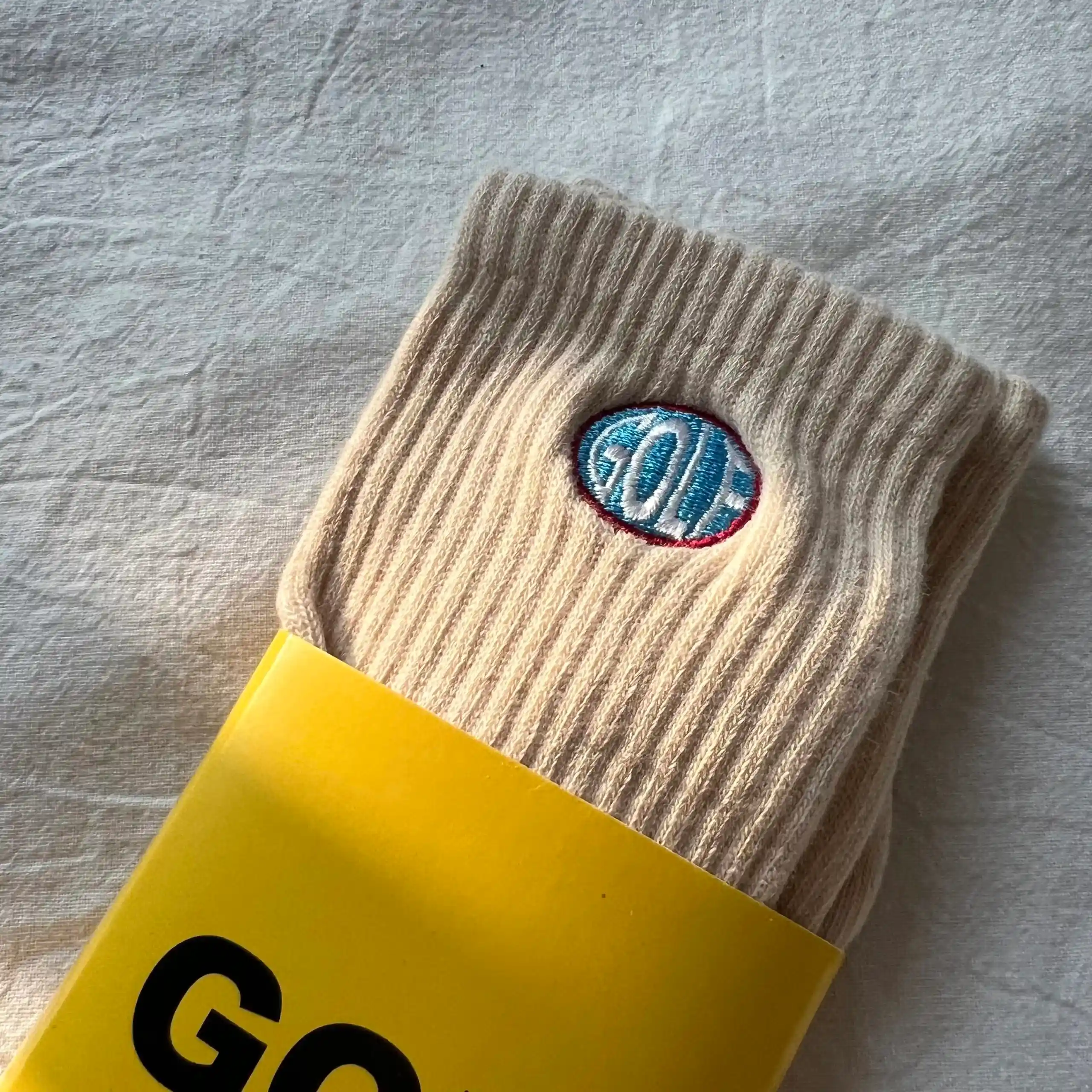 Design socks apricot towel socks view 4