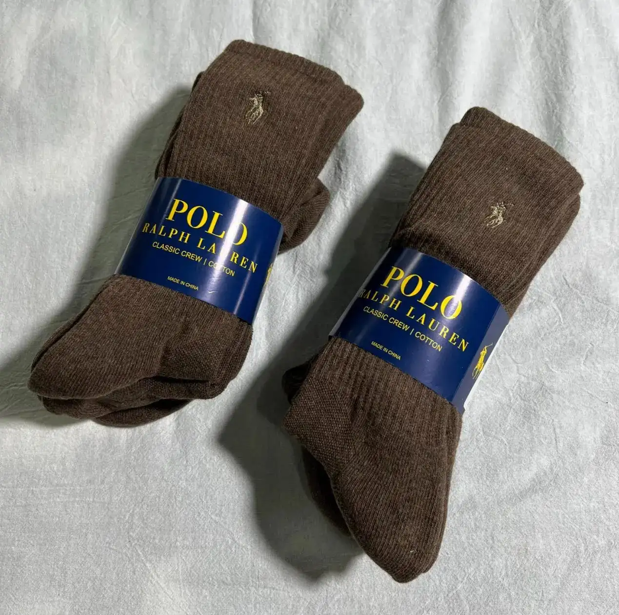 Cotton socks pair side detail