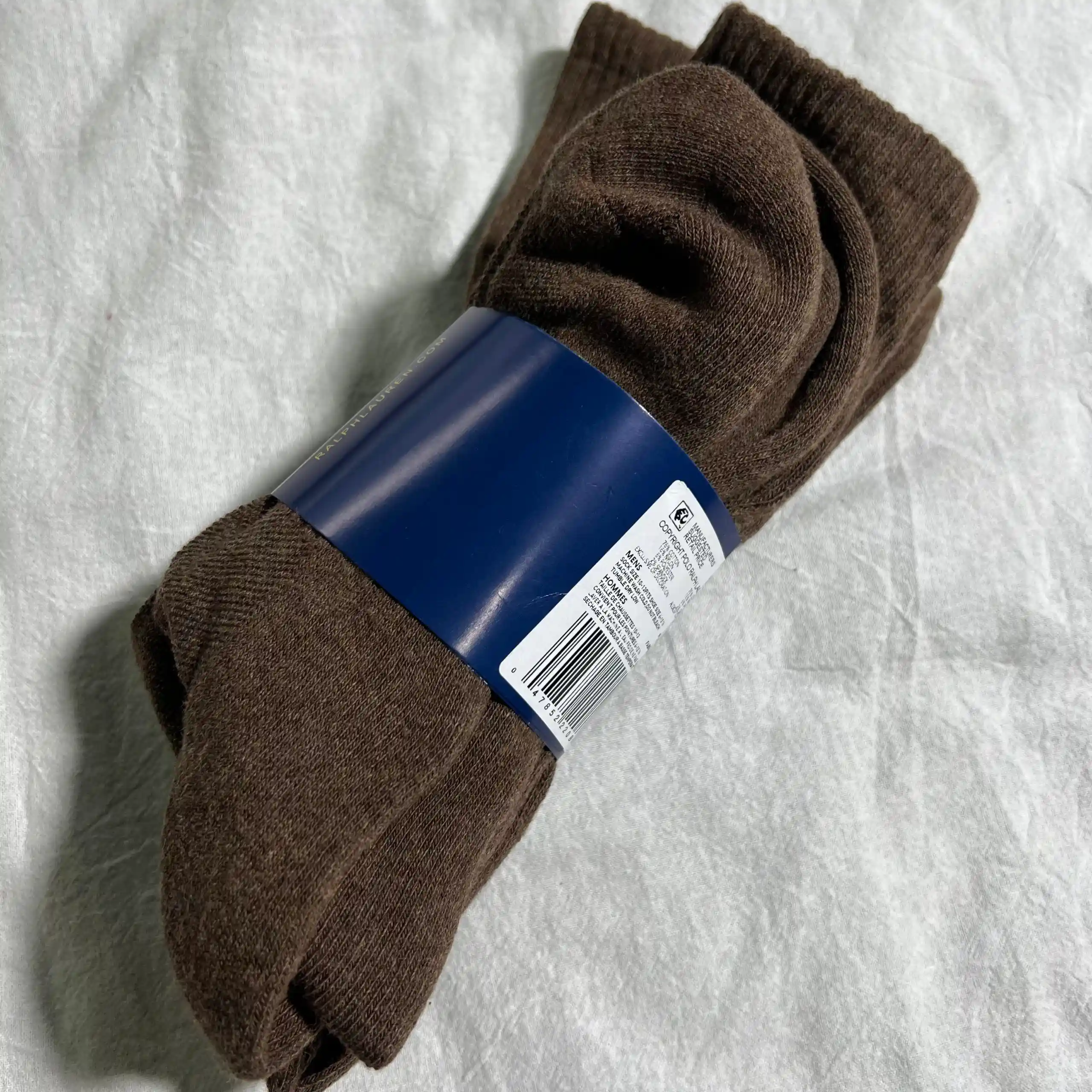 Cotton socks fabric close-up