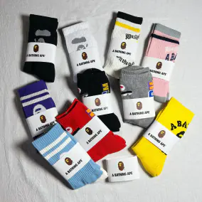 A Bathing Ape Socks [9 styles]