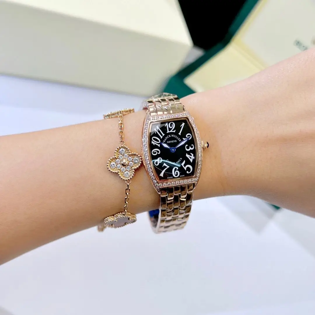 Full product layout of stainless steel watch