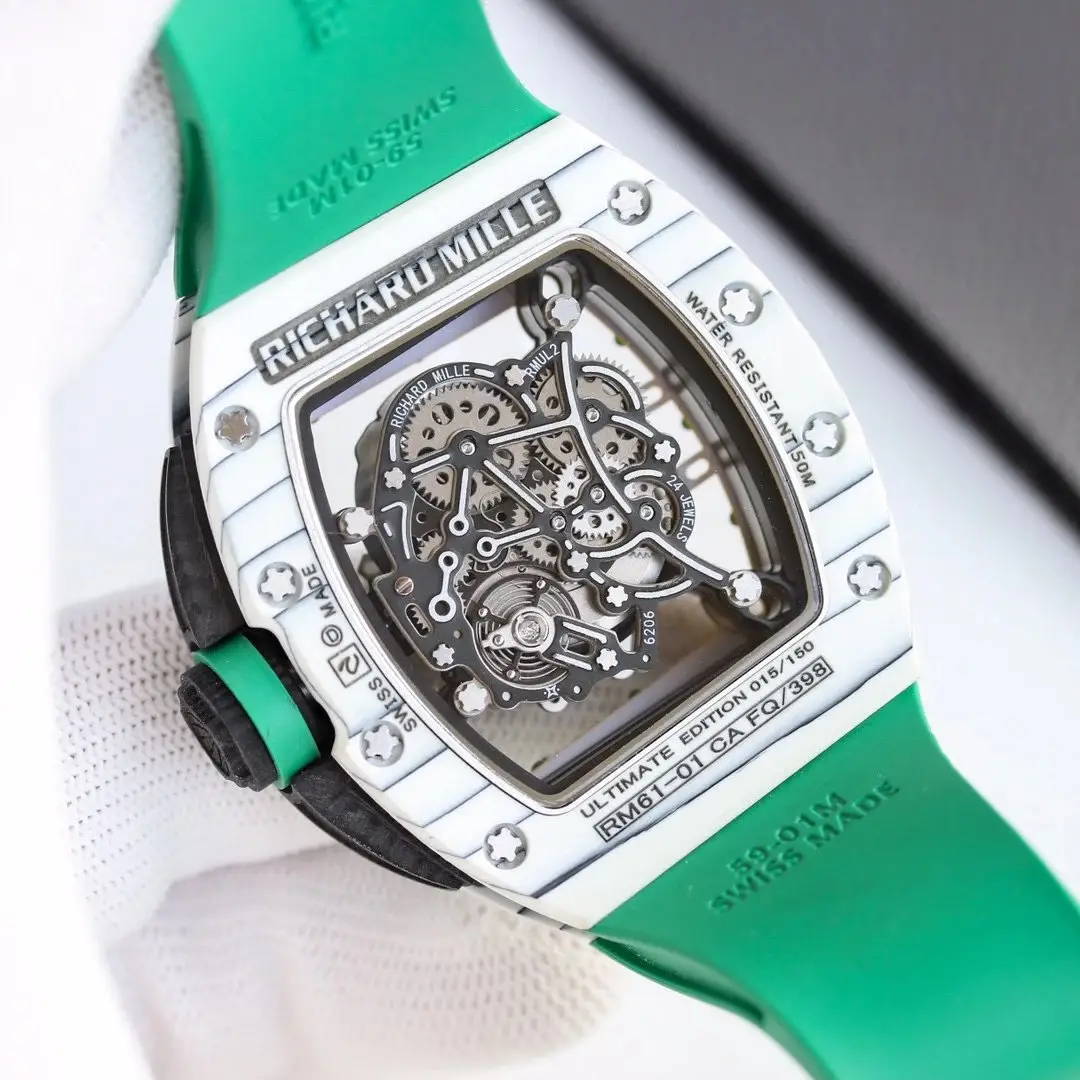 Carbon fiber mechanical watch view 15