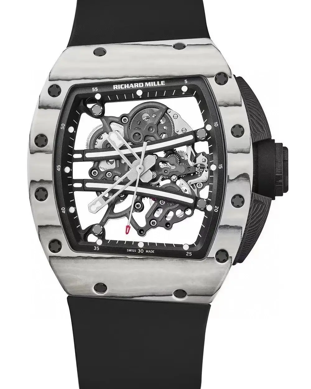 Carbon fiber mechanical watch view 1