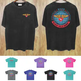 Rhude Black Short-Sleeve T-Shirt