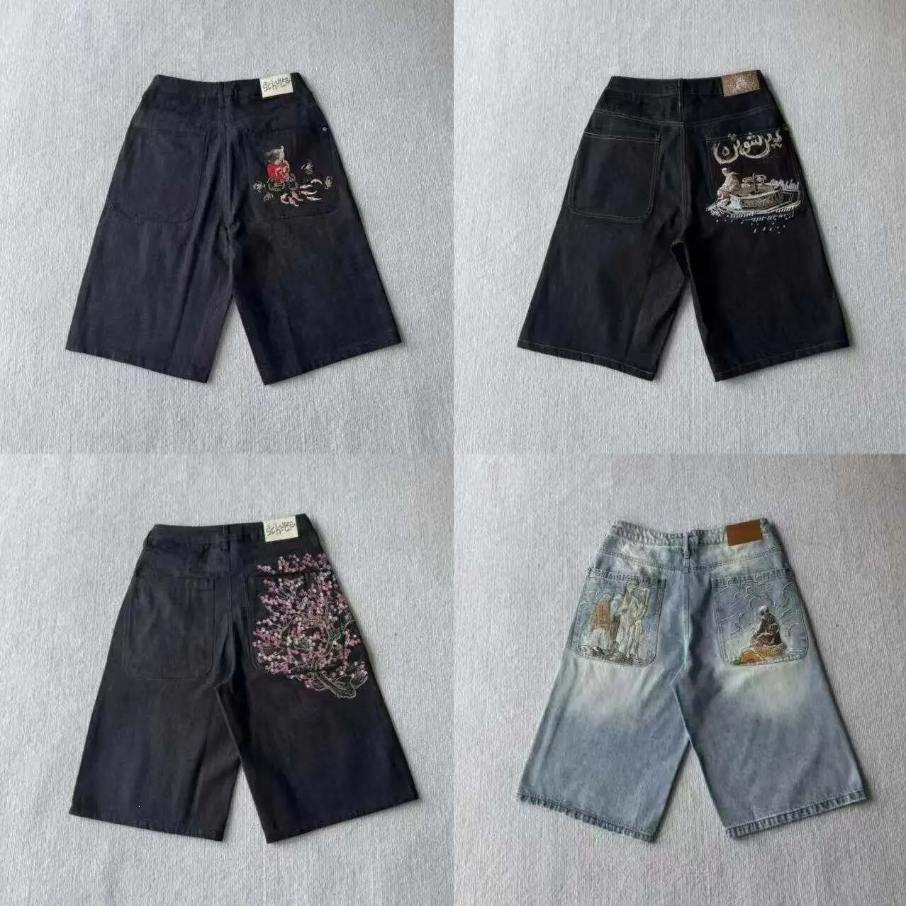 Denim Tears-Inspired Shorts, 4 Styles