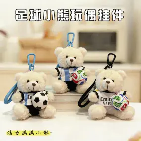 Cross-Border Fan Mo Meijia World Cup Keychain Little Bear Doll World Cup Peripheral