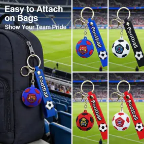 Cross-Border World Cup Jersey Keychain Pendant Epoxy Soft Rubber Material Football Key Ring Fans Peripheral Small Gift Kicksog.com