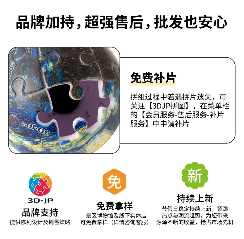 3D spherical keychain puzzle product image 10