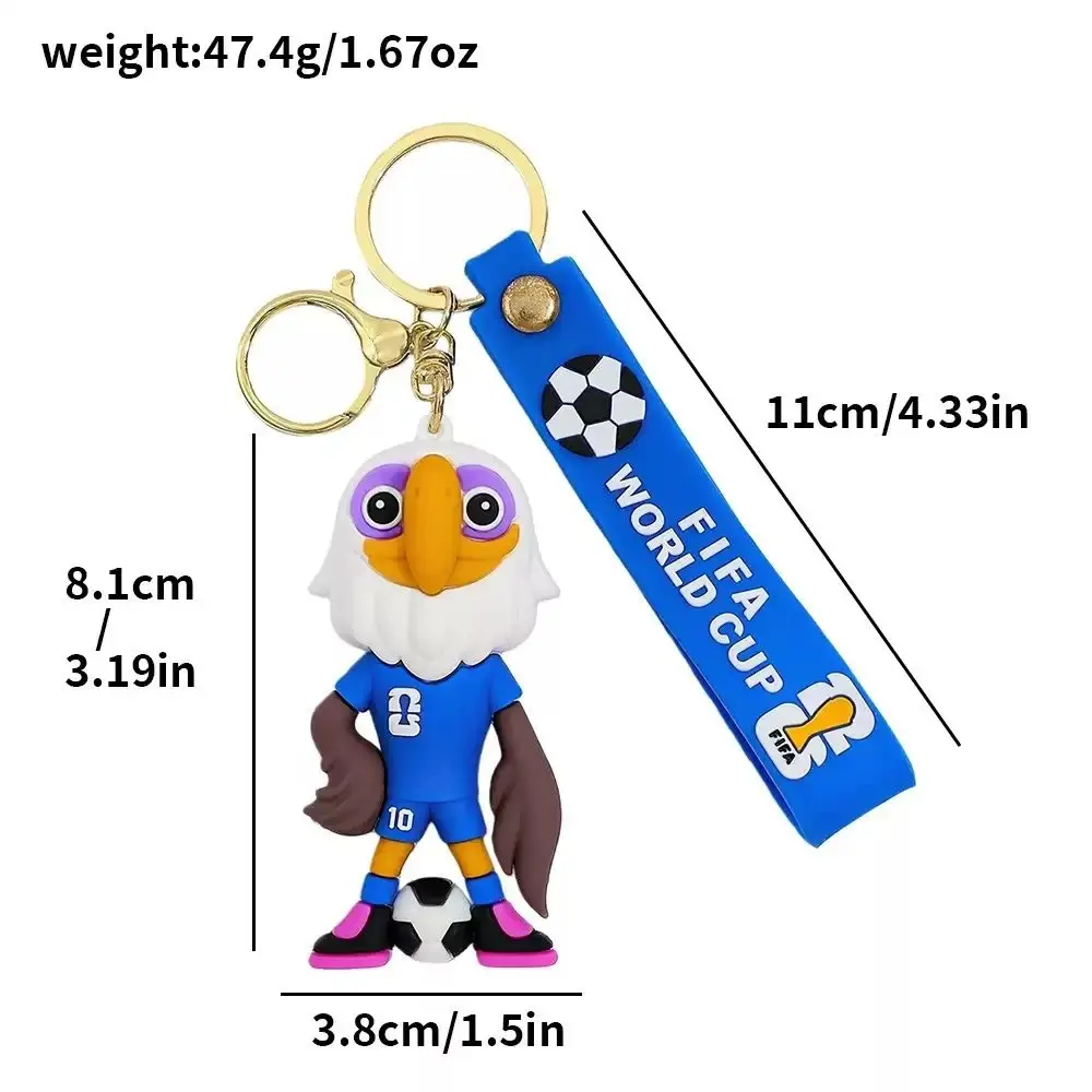 Mexico World Cup mascot football key ring product photo 4