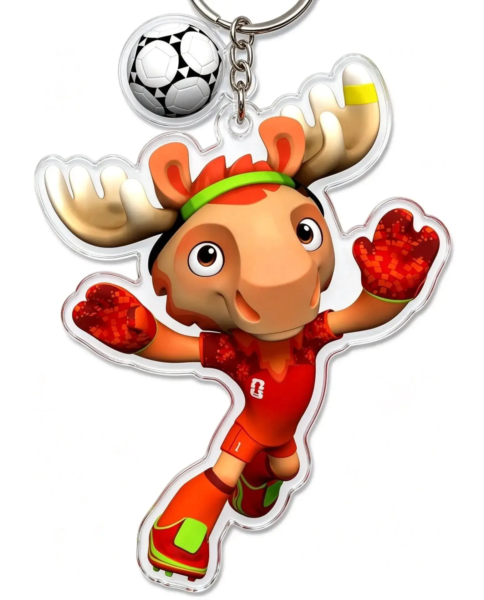 Cartoon animal acrylic keychain view 6