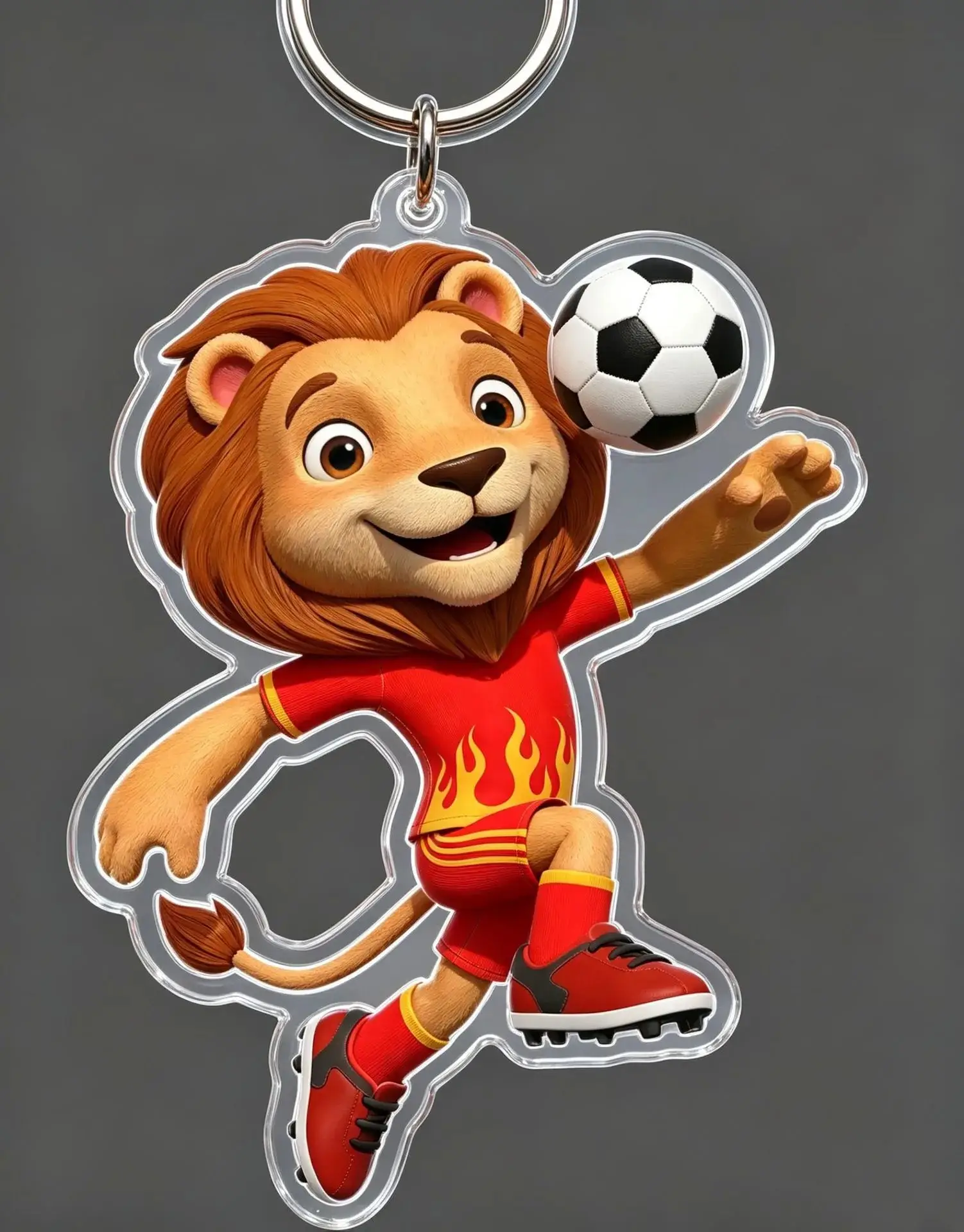 Acrylic mascot pendant keychain view 4