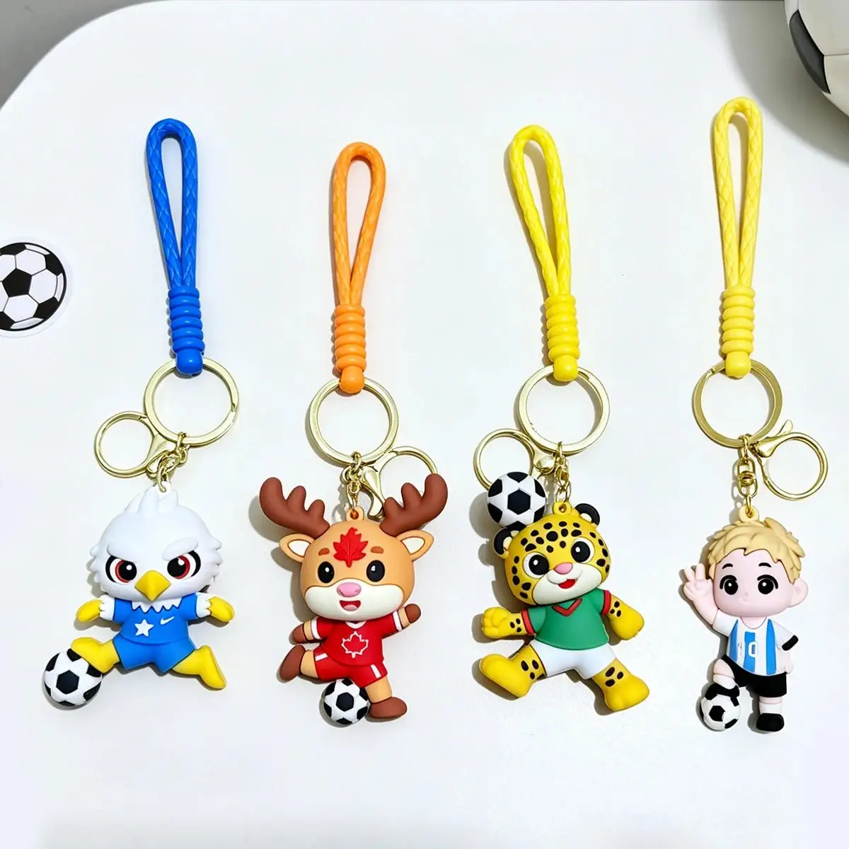 football keychain white eagle pendant