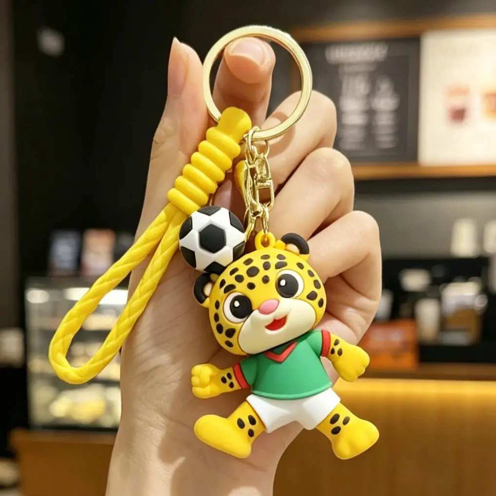 football keychain electroplated fawn pendant
